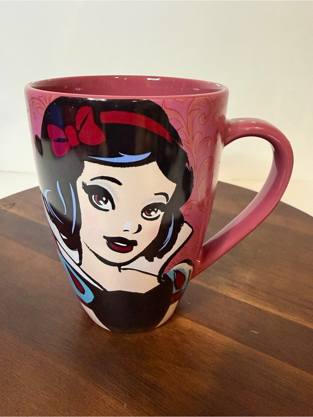 Disney Parks Snow White Fairest One Of All Pink Coffee Mug 16oz